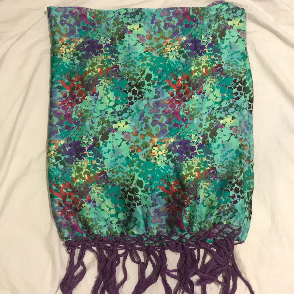 Colorful, tassel scarf/wrap